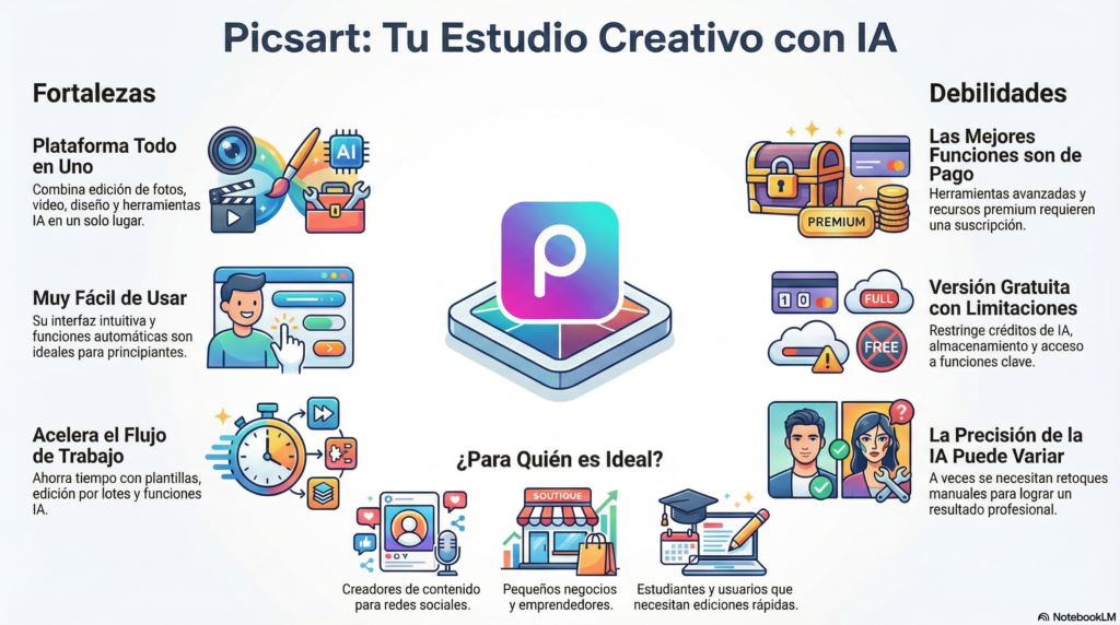 4 funciones de Picsart que cambiarán tu forma de crear contenido